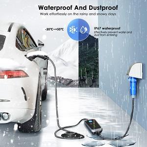 Мобильная 16A 32A однофазная зарядная станция EV Type 2 Type 1 GBT EVSE 6