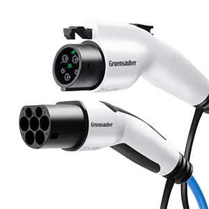 Кабель для зарядки электромобилей от мужчины к женщине тип 2 катушки SAE J1772 тип 1 1 / 3 фаза 3.6KW - 22KW 3